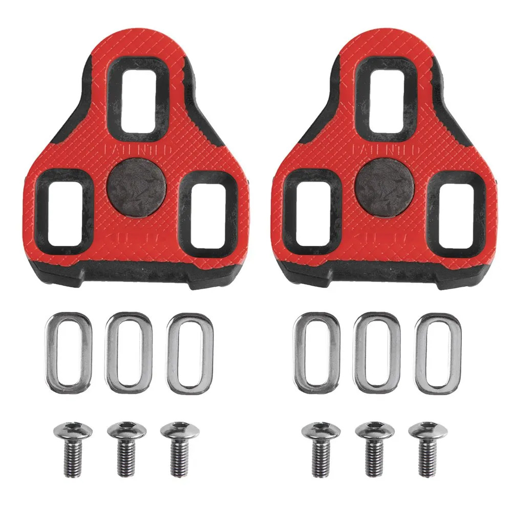 Exustar Coppia Tacchette Compatibili KEO Antiscivolo Rosso